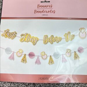 Gold and Pink last fling before ring banner